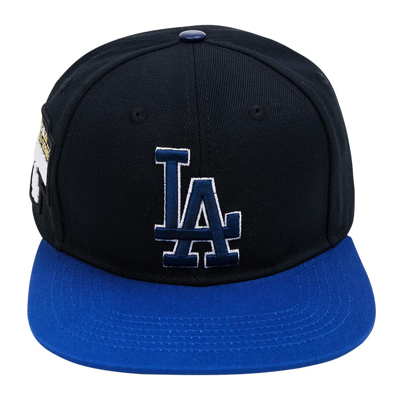 Los Angeles Dodgers With Blue And Black Background With White
