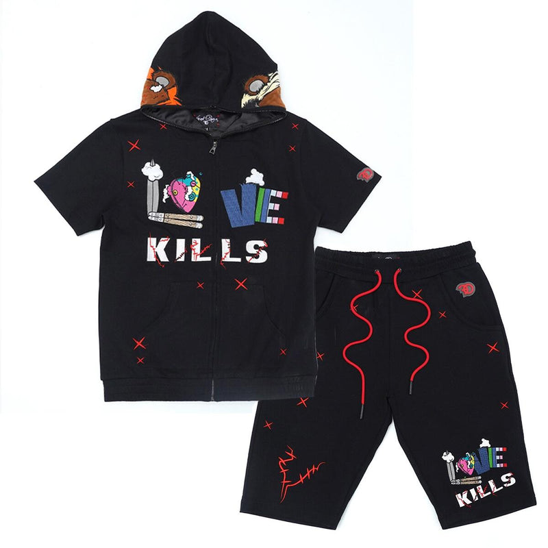 Frost Originals 'Love Kills' Shorts (Black) F538S - Fresh N Fitted Inc