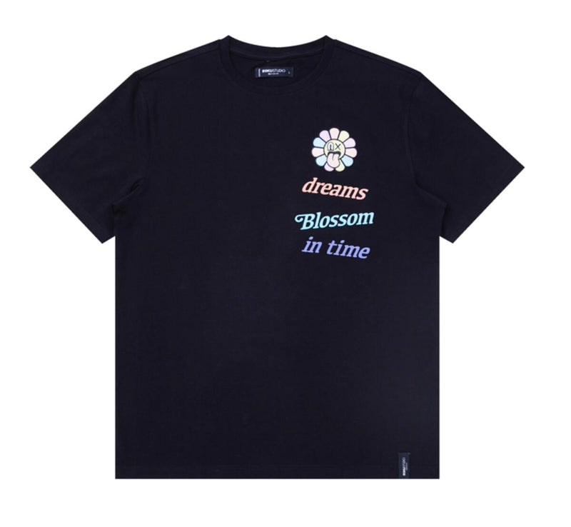 Roku Studio 'Dreams Blossom In Time' T-Shirt (Black) RK1480745 - Fresh N Fitted Inc