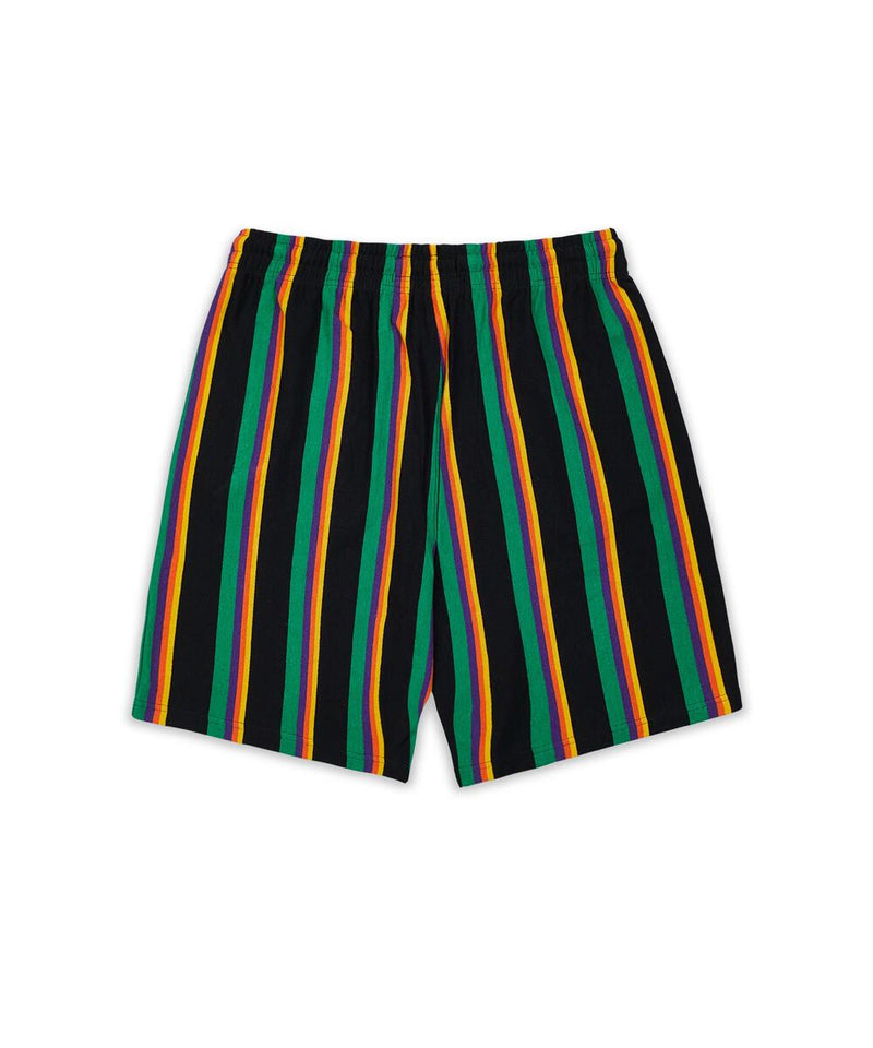 Reason 'Life Is Good' Fleece Shorts (Striped/Green/Black) RJ-11 - Fresh N Fitted Inc