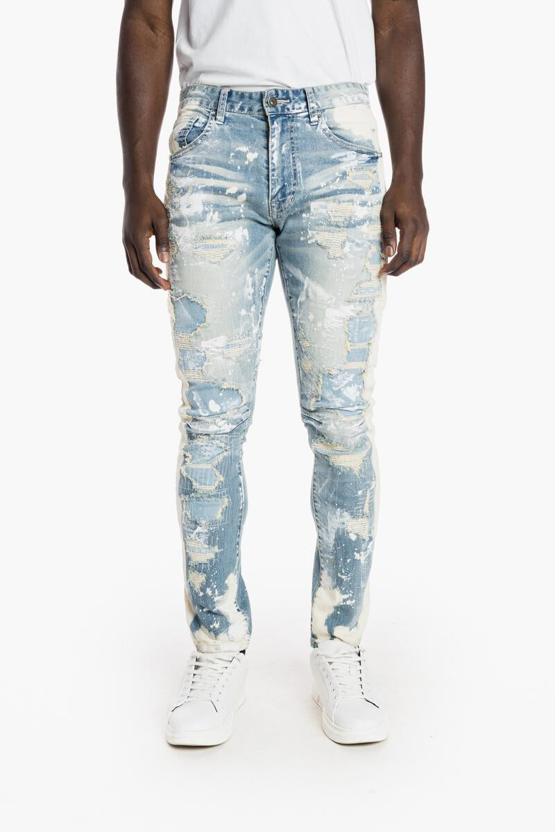 Smoke Rise 'Bleach Fashion' Jeans  Tulsa Blue (JP22223) - Fresh N Fitted Inc