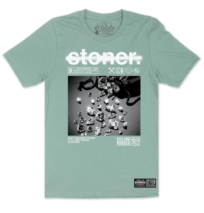 Rich & Rugged 'Stoner' T-Shirt (Dusty Blue) RRSTN-DBL - Fresh N Fitted Inc
