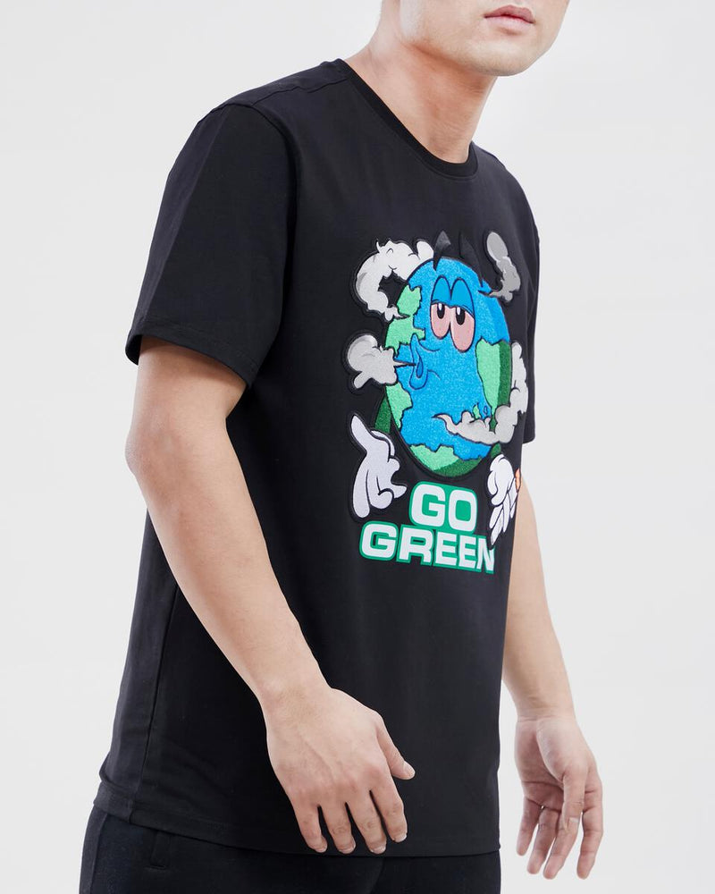 Zaza 'Go Green' T-Shirt (Black) ZA1960010