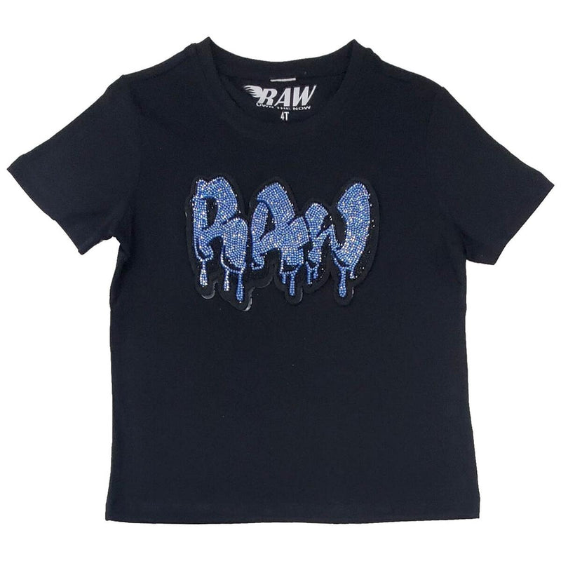 Rawyalty Kids 'Raw Drip Sky Bling' T-Shirt (Black) RKT-000 - Fresh N Fitted Inc
