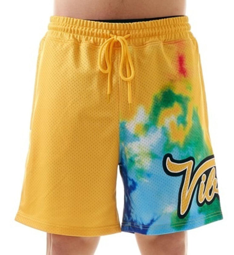 Rebel Minds 'Vibes' Jersey Shorts (Gold) 121-966 - Fresh N Fitted Inc