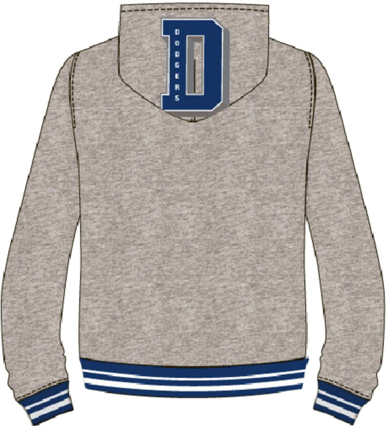 Pro Standard Los Angeles Dodgers Mash Up Logo Hoodie (Heather Grey) LLD533333 - Fresh N Fitted Inc