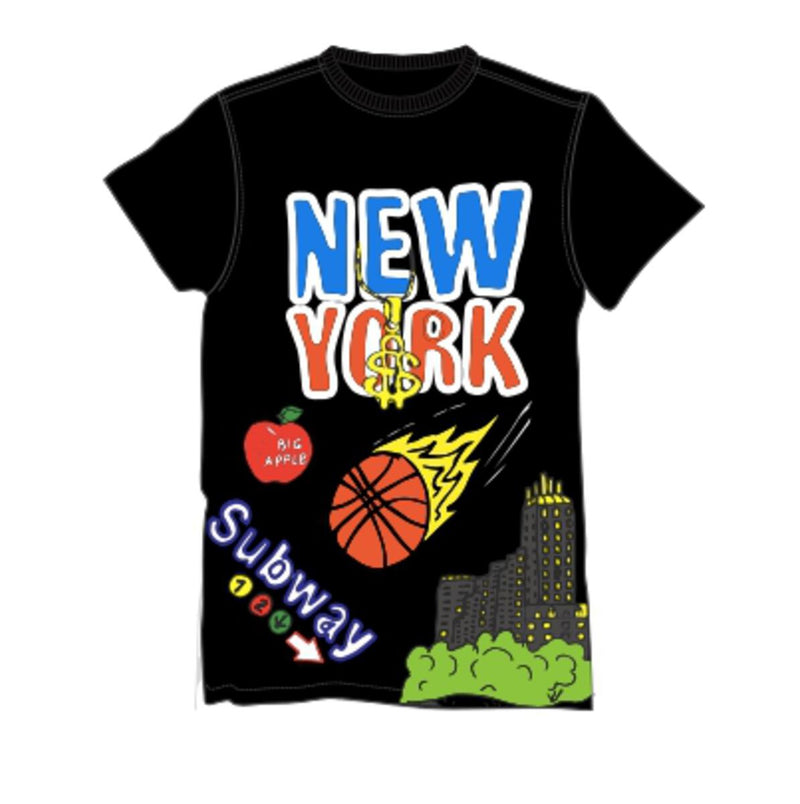 Post Human by Raw 'New York City' T-Shirt (Black) - Fresh N Fitted Inc
