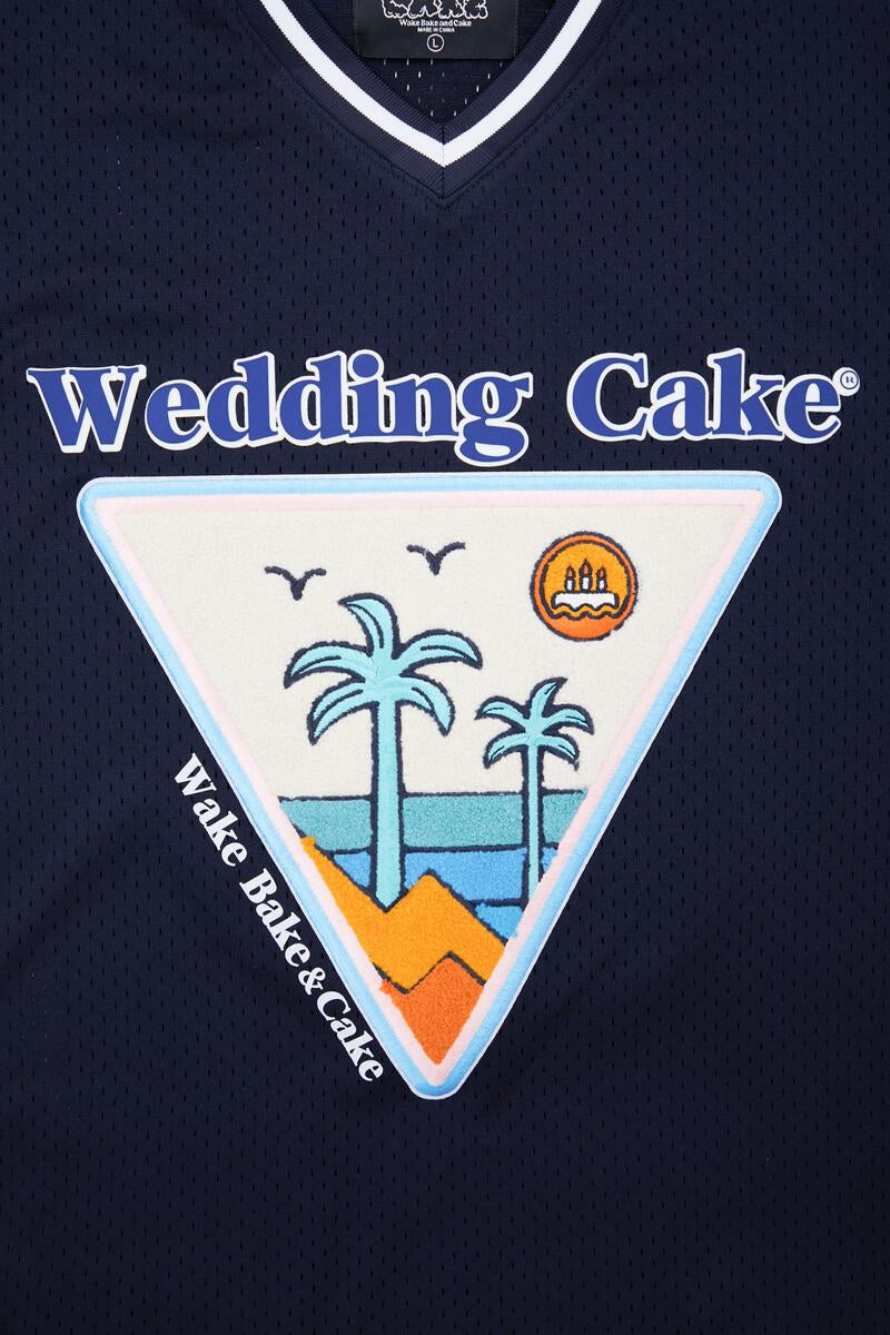 Wedding Cake 'Island Cake' Jersey (Navy) WC1970079 - Fresh N Fitted Inc