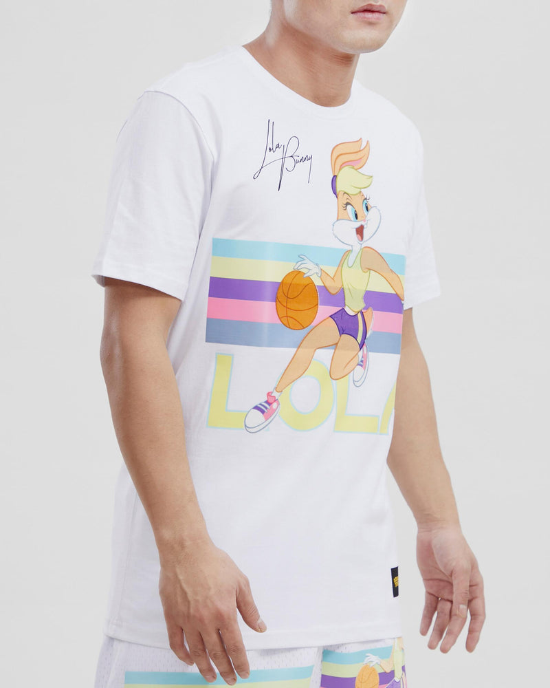 Freeze Max 'Lola Bunny Pastel Striped' T-Shirt (White) LT10564 - Fresh N Fitted Inc