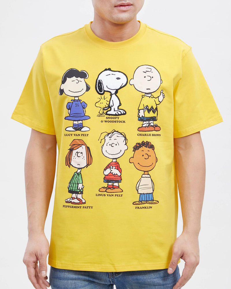 Freeze Max 'Peanuts Family Collage' T-Shirt (Yellow) PN10144 - Fresh N Fitted Inc