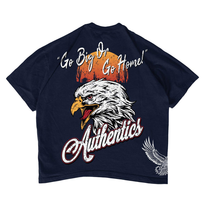 Authentics 'Eagles' T-Shirt (Navy) - Fresh N Fitted Inc