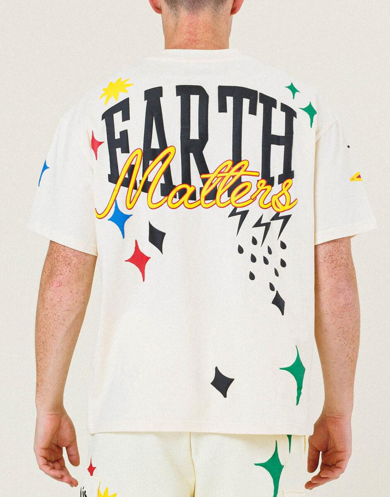 First Row 'Earth' T-Shirt (Cream) FRT2019 - Fresh N Fitted Inc
