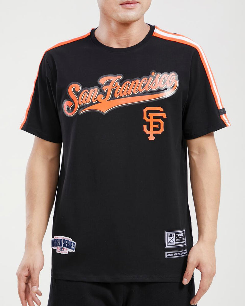 Pro Standard San Francisco Giants Logo Pro Team Tape Shirt (Black) LSG133622 - Fresh N Fitted Inc