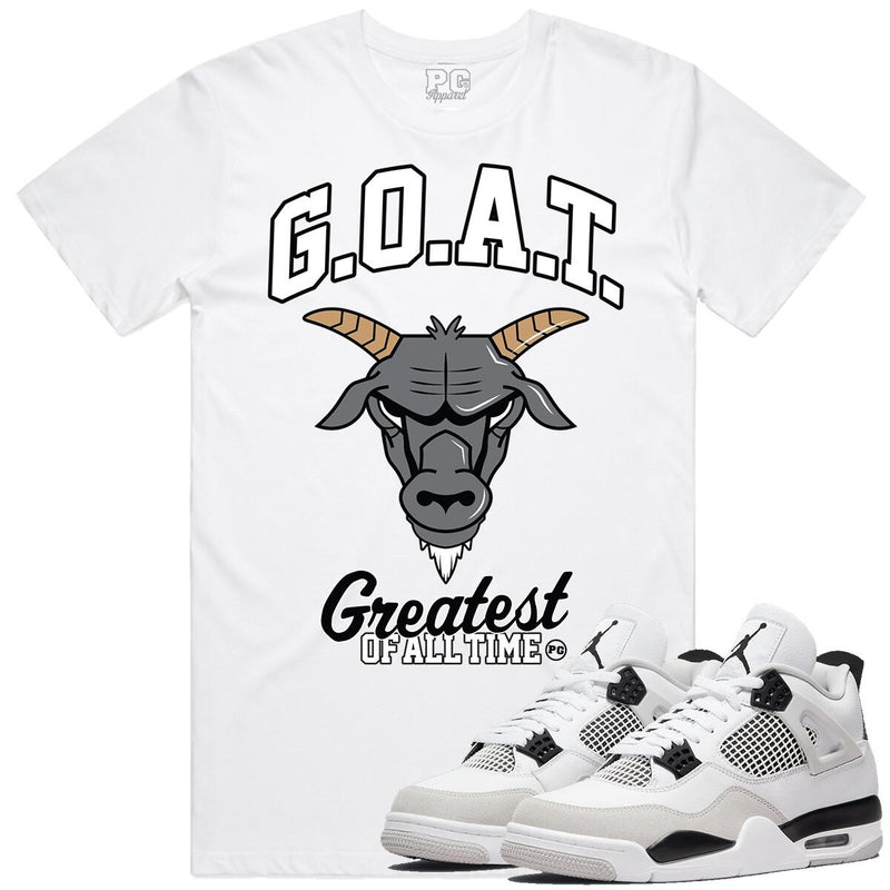 PG Apparel 'Goat' T-Shirt (White) GOAT100 - Fresh N Fitted Inc