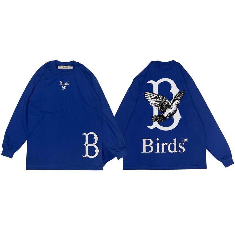 Birds "Birds x LA" Cobalt Oversized L/S Shirt - Fresh N Fitted Inc