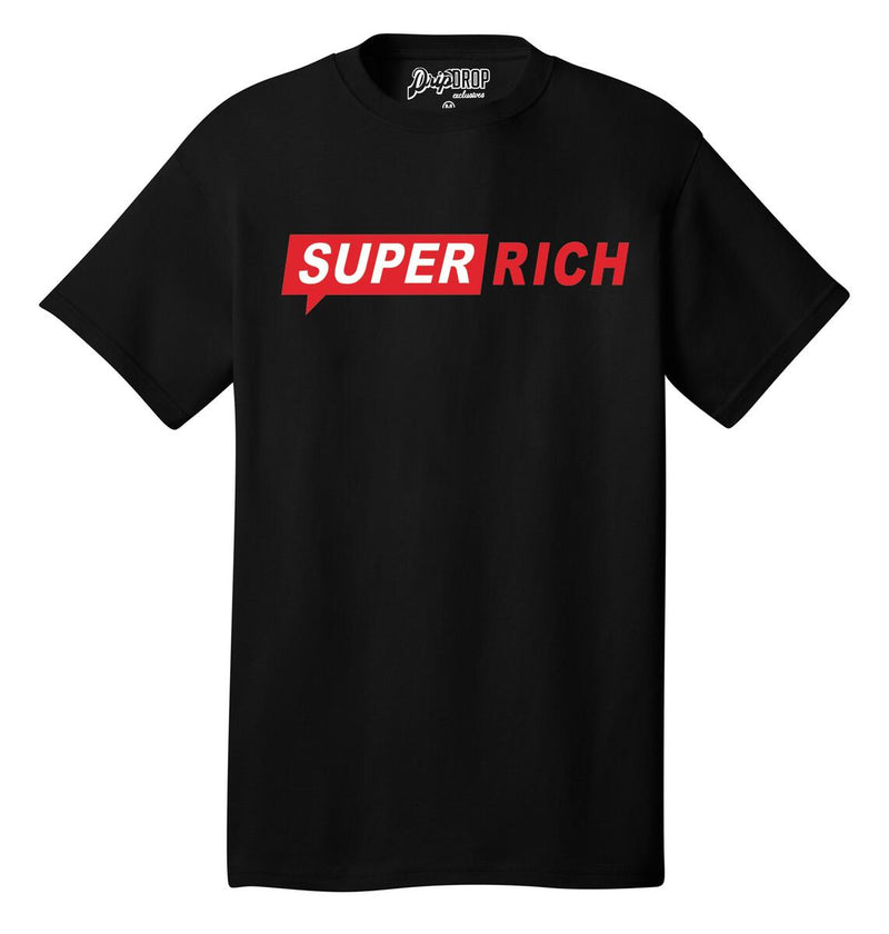 Drip Drop 'Super Rich' T-Shirt (Black) DM1153BK - Fresh N Fitted Inc