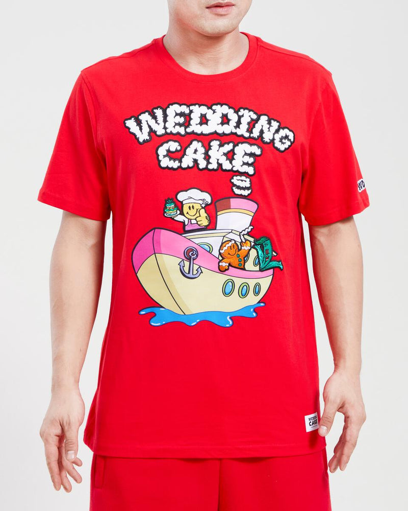 Wedding Cake 'Boat Life' T-Shirt (Red) WC1970187 - Fresh N Fitted Inc