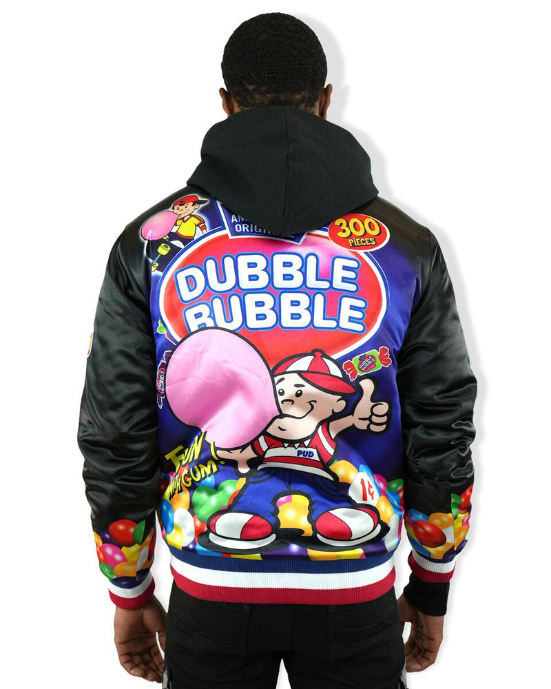 Preme 'Bubble Gum' Satin Jacket (Black) PR-WJKT-186