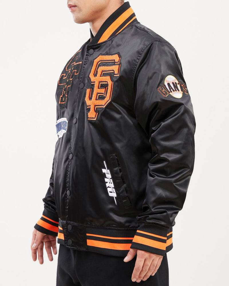 San Francisco Giants Mash Up Logo Satin Jacket LSG633489 - Fresh N Fitted Inc