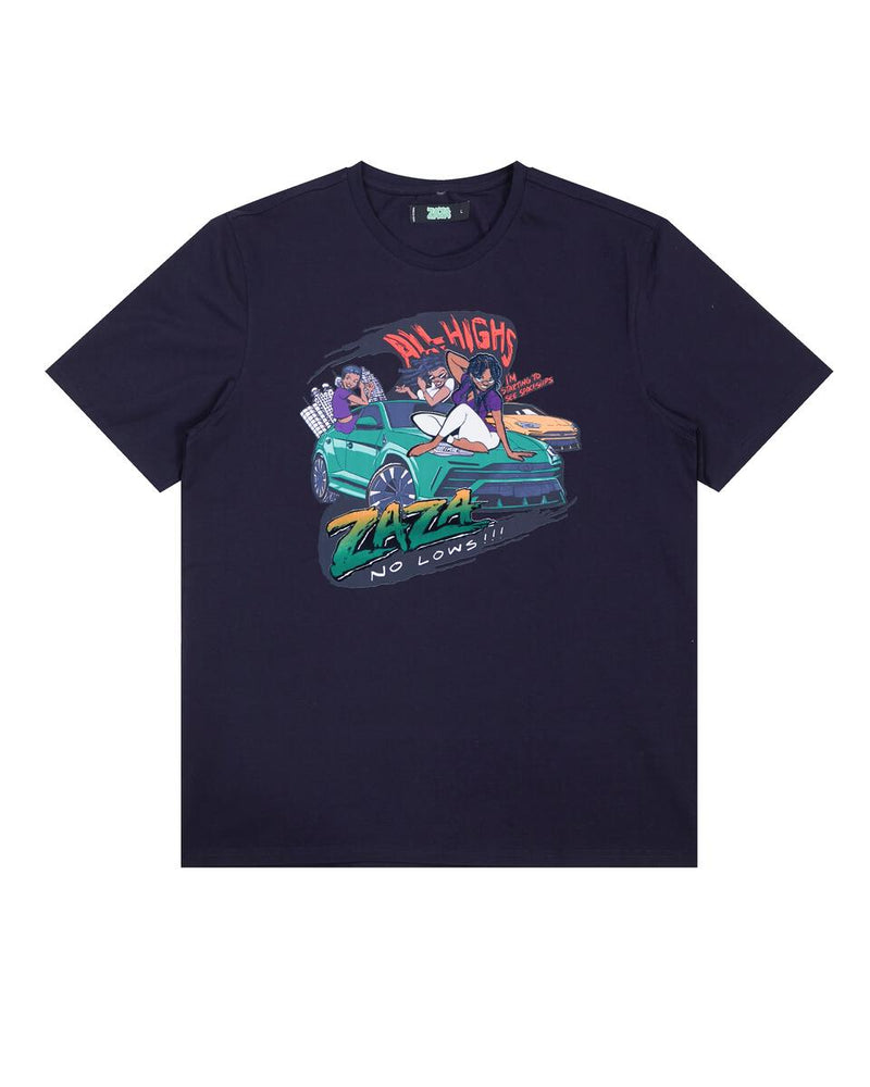 Zaza '404 Day' T-Shirt (Navy) ZA1960023 - Fresh N Fitted Inc