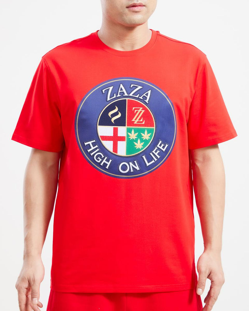 Zaza 'High on Life' T-Shirt (Red) ZA1960025