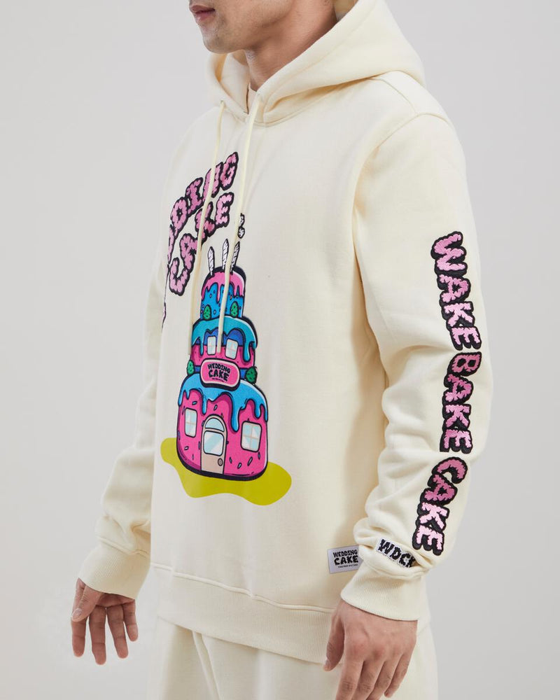 Wedding Cake 'Cake House' Hoodie (Egg Shell) WC5970220 - Fresh N Fitted Inc