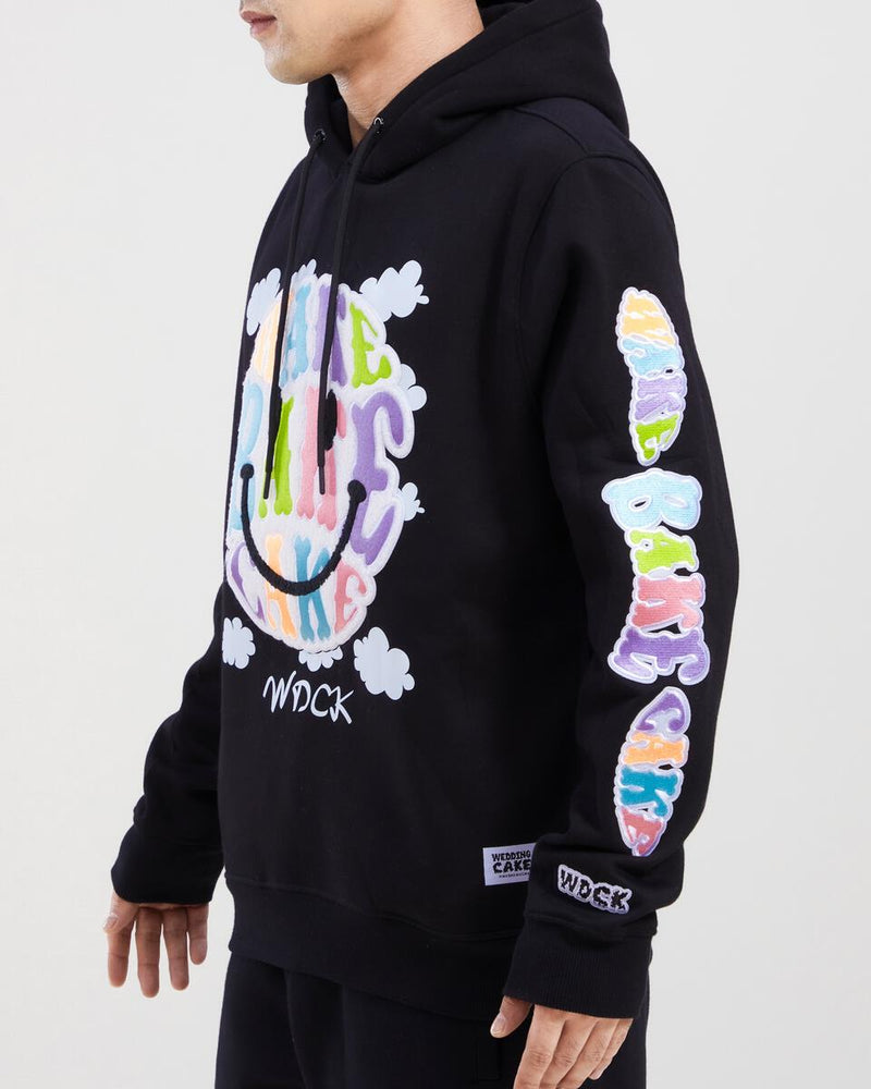 Wedding Cake 'Happy Face' Hoodie (Black) WC5970243 - Fresh N Fitted Inc