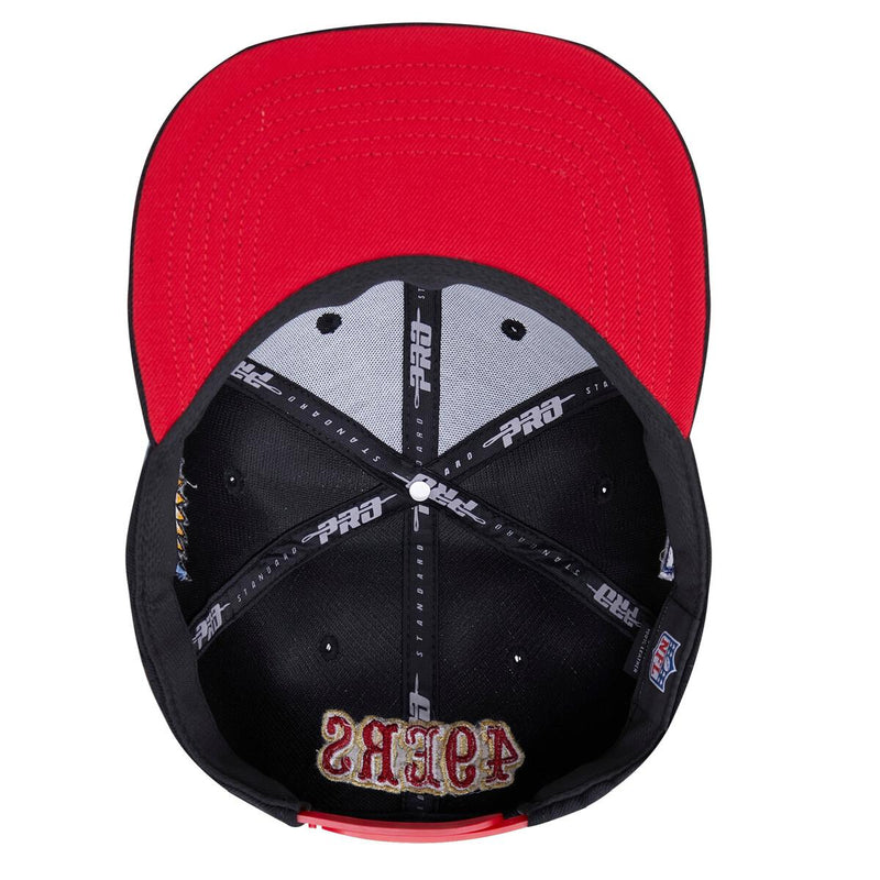 Pro Standard San Francisco 49ers Old English Logo Snapback Hat (Black) FS4741965 - Fresh N Fitted Inc