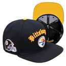 Pro Standard Pittsburgh Steelers Old English Logo Snapback Hat (Black) FPS742699 - Fresh N Fitted Inc