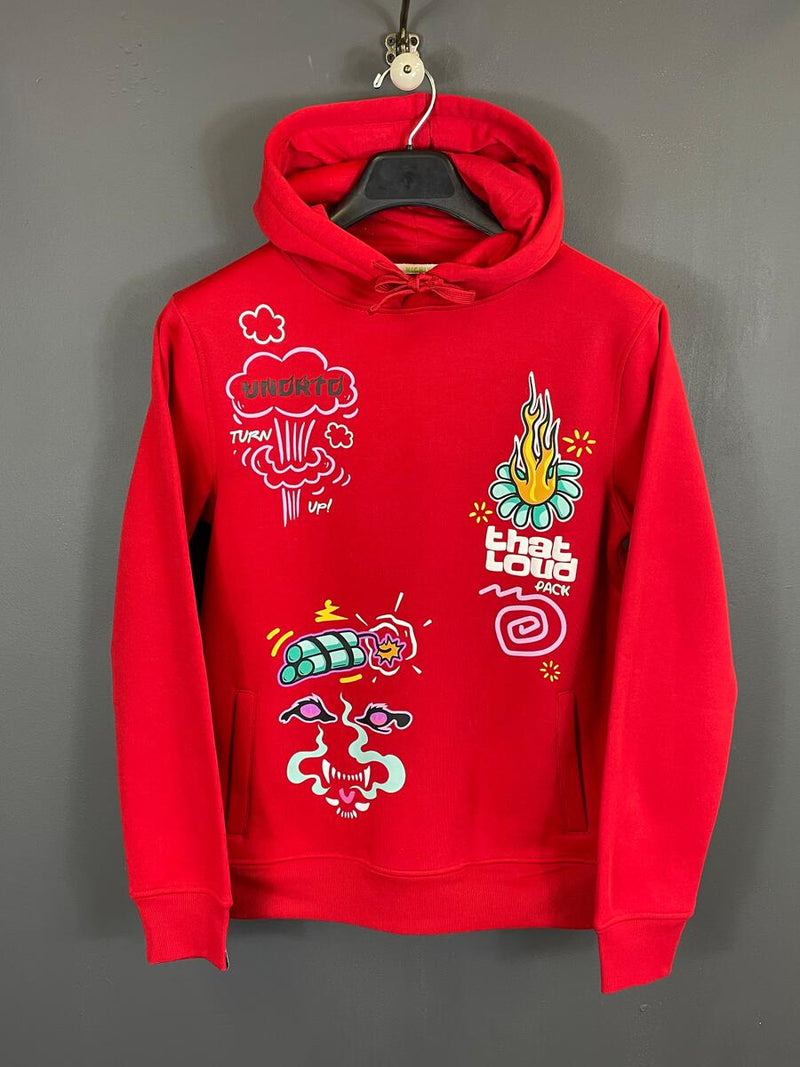 Highly Undrtd Kids 'That Loud Pack' Hoodie (Red) UF2609K