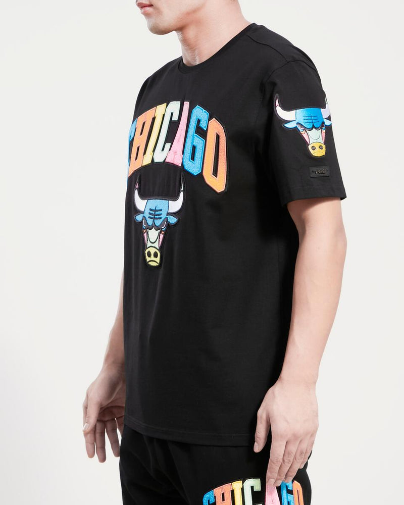 Pro Standard 'Chicago' Logo T-Shirt (Black/Neon) BCB155614 - Fresh N Fitted Inc