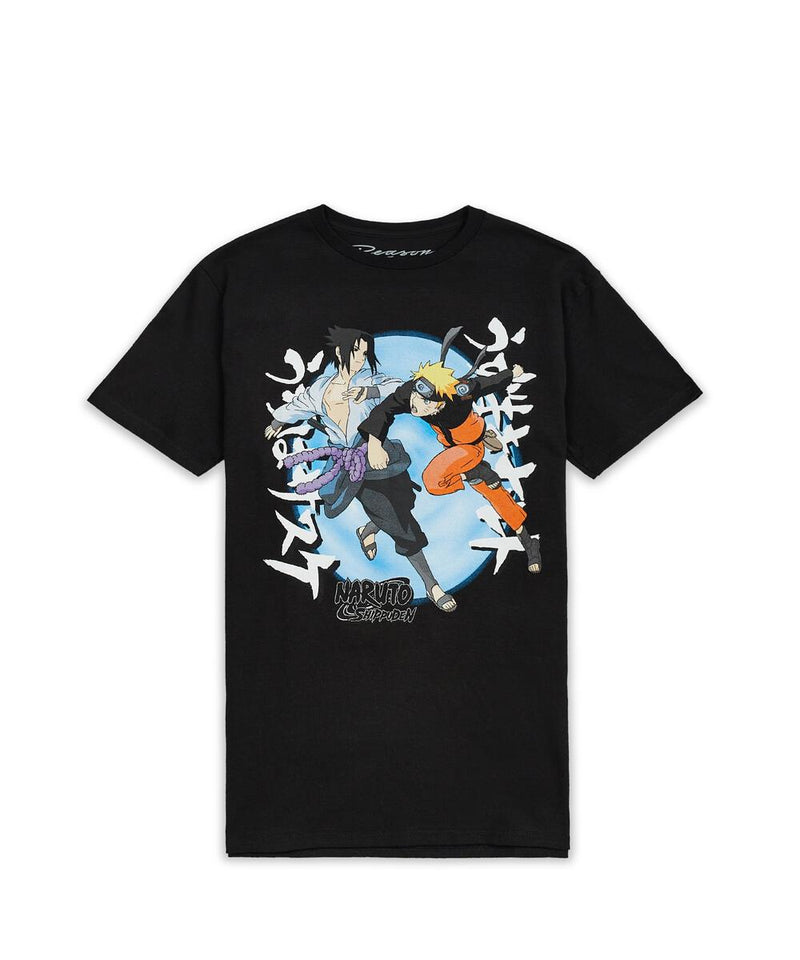 Reason 'Sasuke VS Naruto' T-Shirt (Black) RXNF22-T003 - Fresh N Fitted Inc