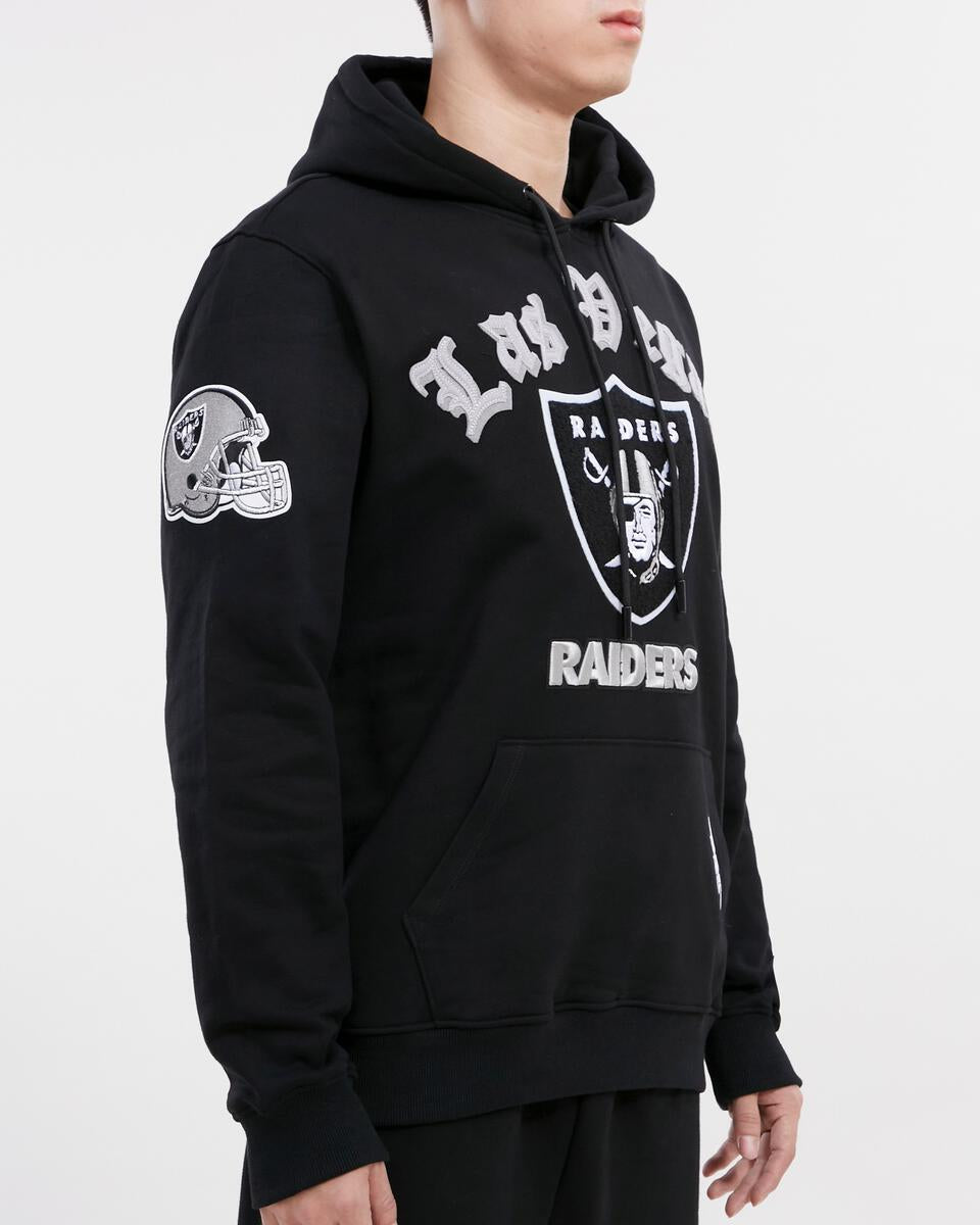 LAS VEGAS RAIDERS CLASSIC CHENILLE DK PO HOODIE (WHITE) – Pro Standard