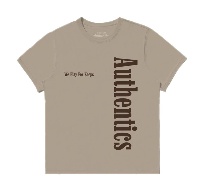 Authentics 'Side Logo' T-Shirt (Mushroom) - Fresh N Fitted Inc
