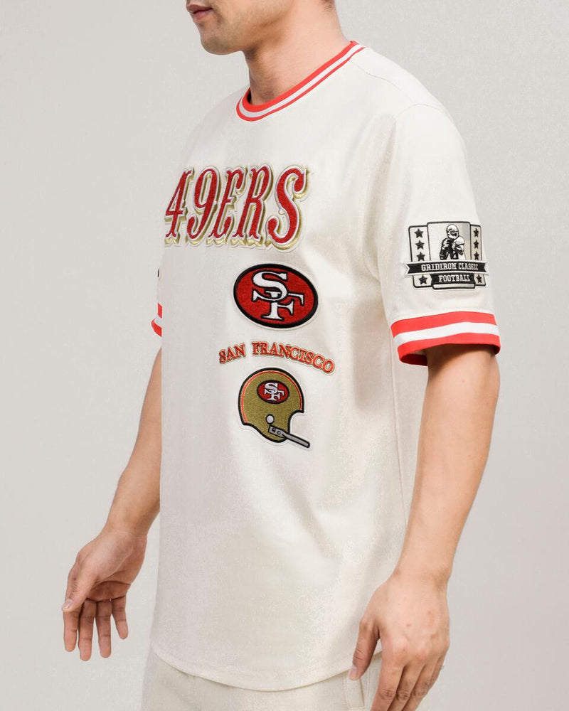 Pro Standard '49ers' Retro Classic T-Shirt (Eggshell/Red) FS4143595