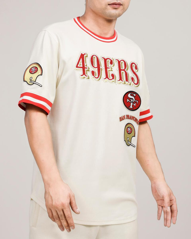 Pro Standard '49ers' Retro Classic T-Shirt (Eggshell/Red) FS4143595