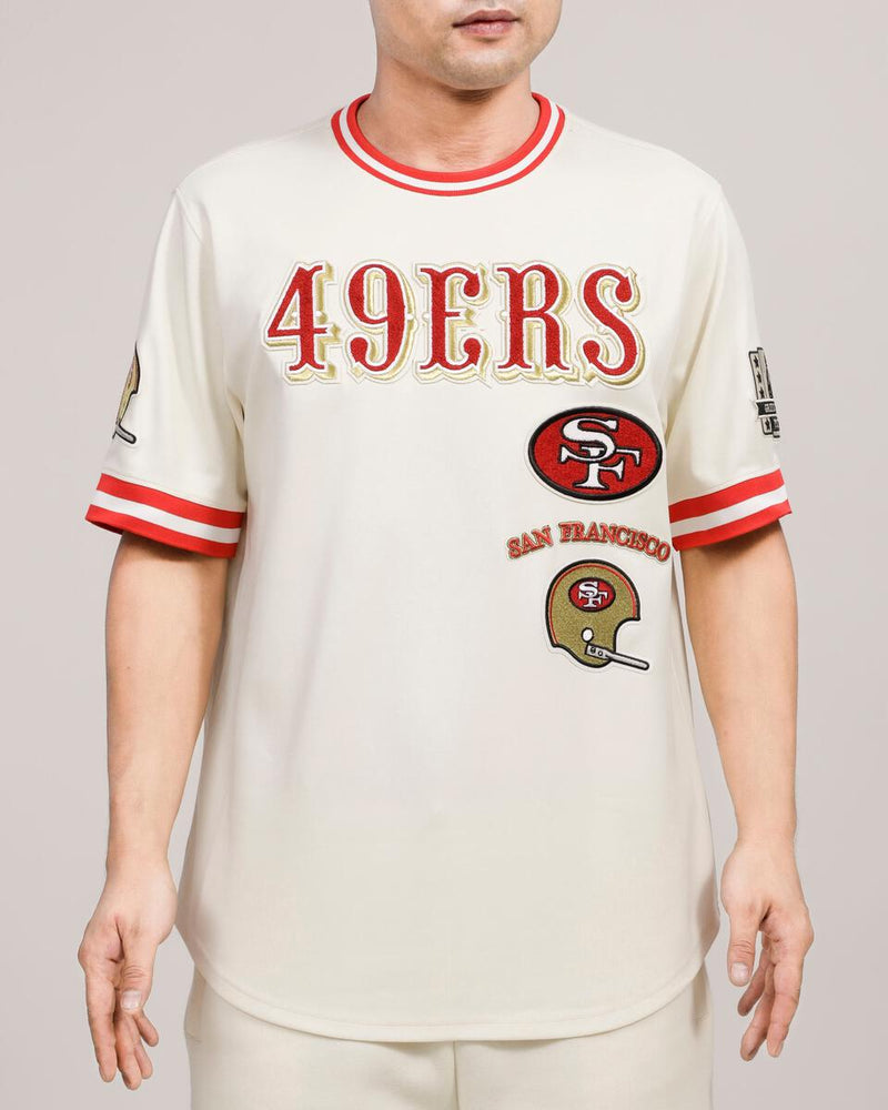 Pro Standard '49ers' Retro Classic T-Shirt (Eggshell/Red) FS4143595