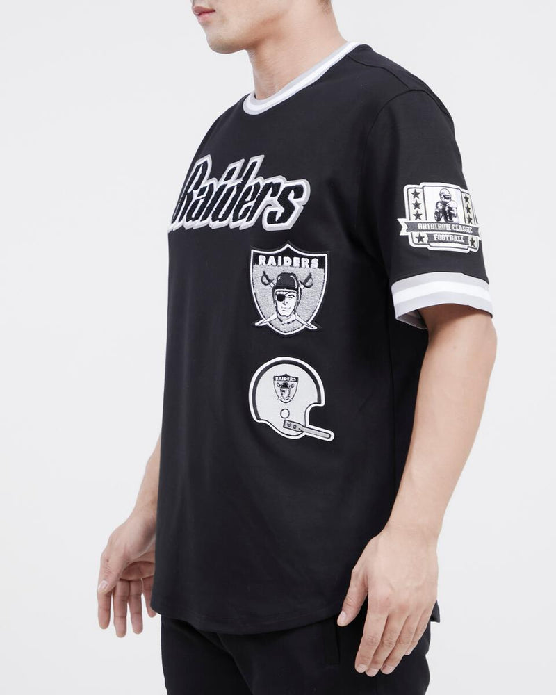 Pro Standard Las Vegas Raiders Retro Classic T-Shirt (Black/Gray) FOR143562 - Fresh N Fitted Inc