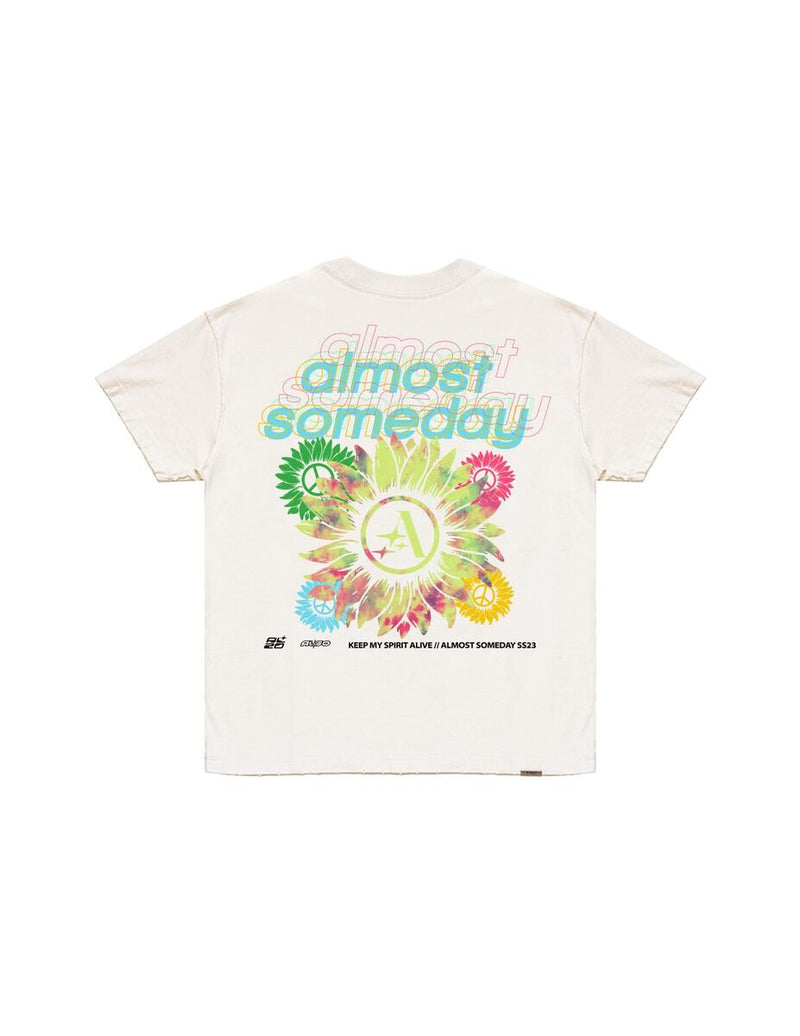 Almost Someday 'Alive' T-Shirt (Cream) Asc5-16 - Fresh N Fitted Inc