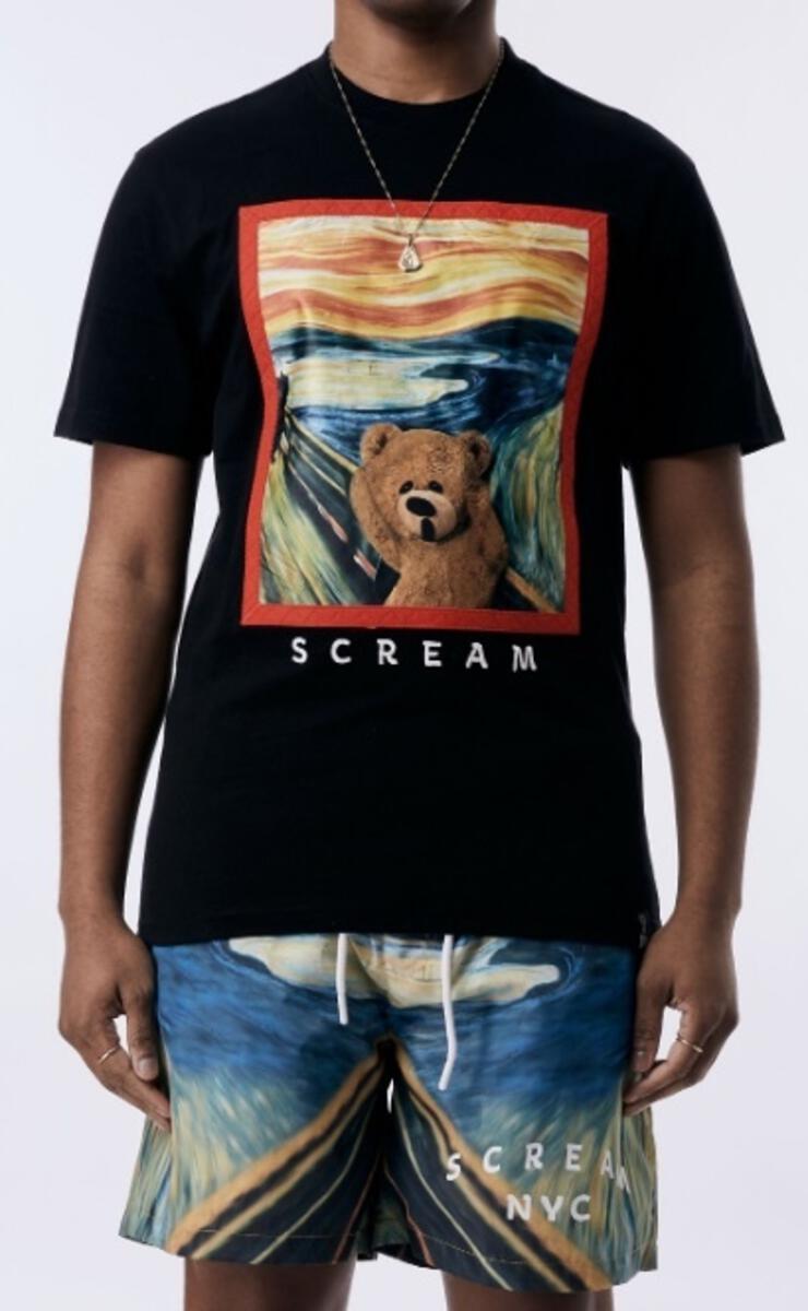 Rebel Minds 'Scream' T-Shirt (Black) 131-156 - Fresh N Fitted Inc