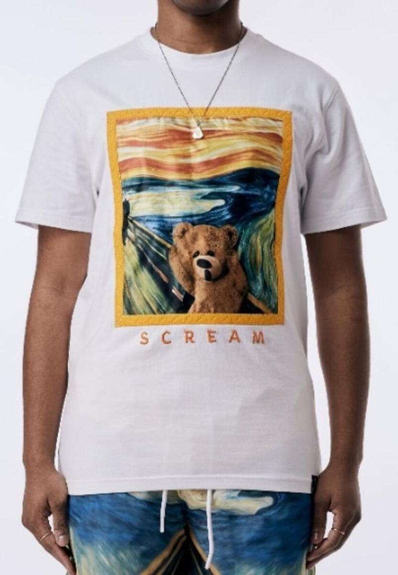 Rebel Minds 'Scream' T-Shirt (White) 131-156