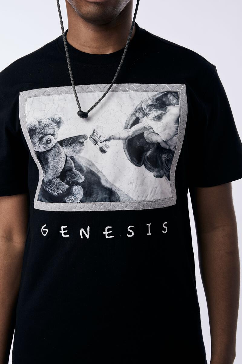 Rebel Minds 'Genesis' T-Shirt (Black) 131-155 - Fresh N Fitted Inc