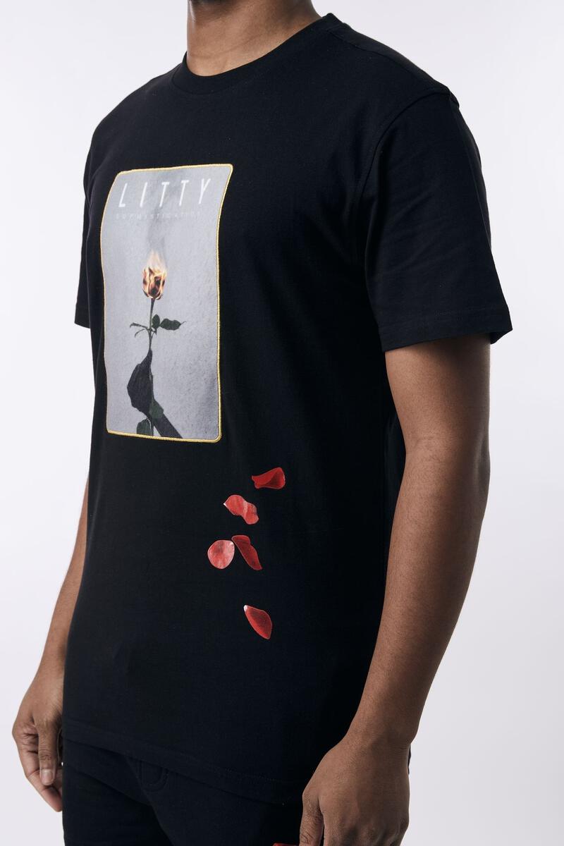 Rebel Minds 'Litty' T-Shirt (Black) 131-103 - Fresh N Fitted Inc