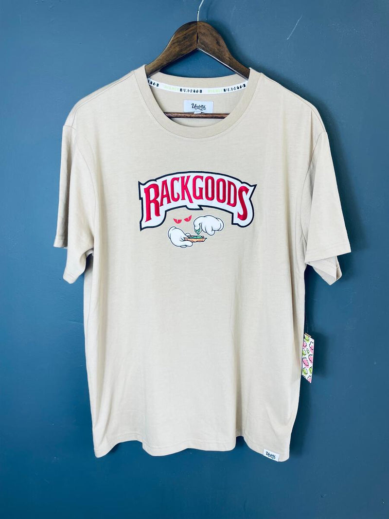 Highly Undrtd 'Rackgoods' T-Shirt (Sand) US3106 - Fresh N Fitted Inc