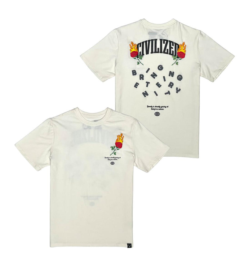 Civilized 'Worldwide Beauty' T-Shirt (Off White) CV5342 - Fresh N Fitted Inc
