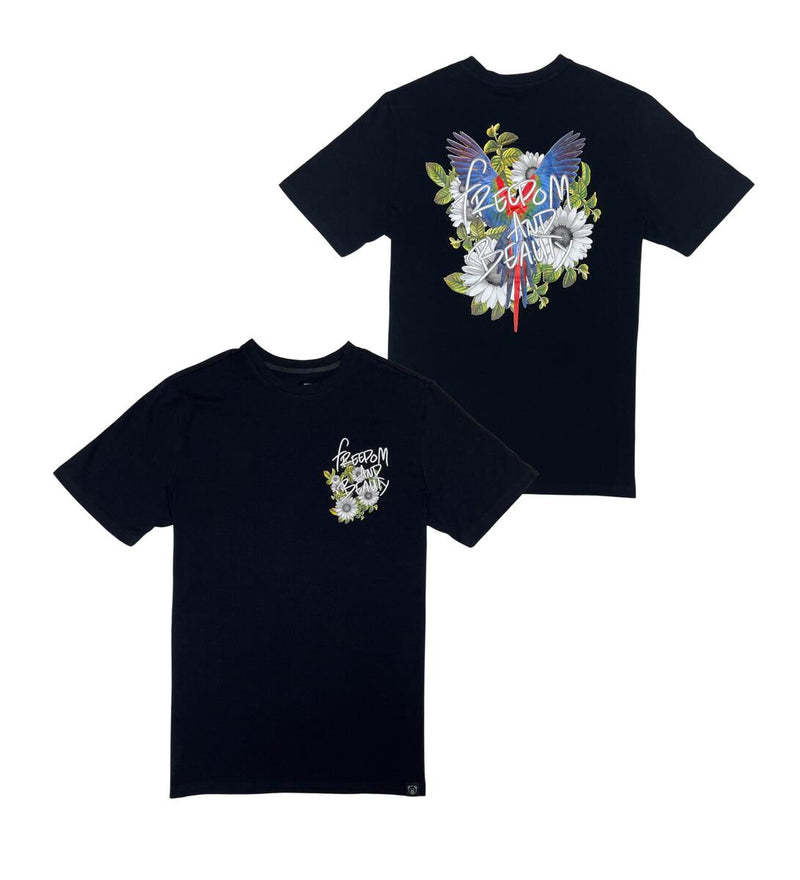Civilized 'Freedom And Beauty' T-Shirt (Black) CV5343 - Fresh N Fitted Inc