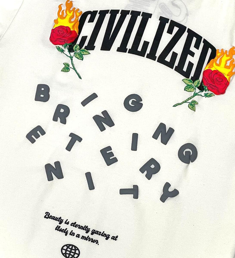 Civilized 'Worldwide Beauty' T-Shirt (Off White) CV5342 - Fresh N Fitted Inc