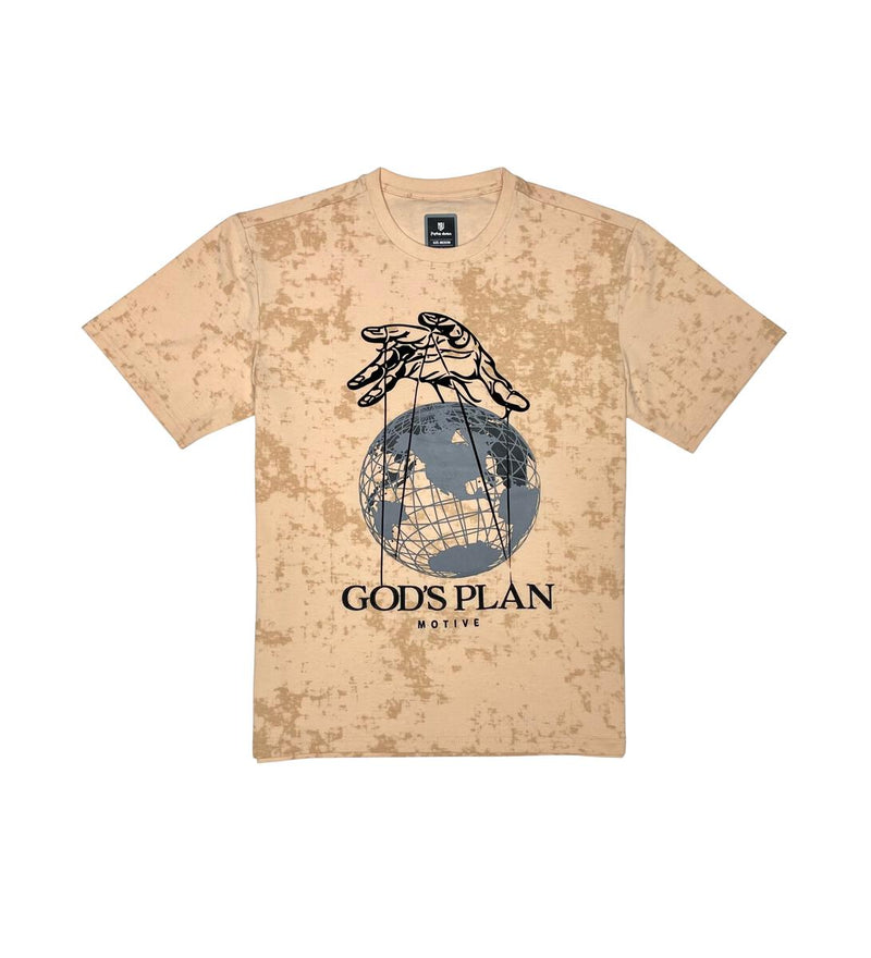 Motive Denim 'God's Plan' T-Shirt (Sand) MT181 - Fresh N Fitted Inc