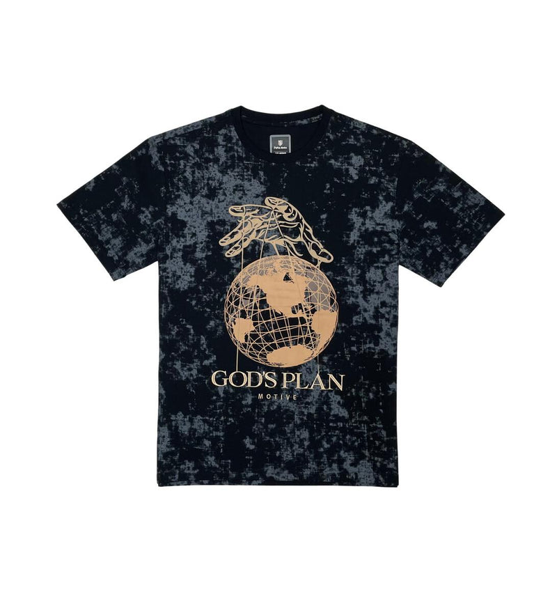 Motive Denim 'God's Plan' T-Shirt (Black) MT181 - Fresh N Fitted Inc