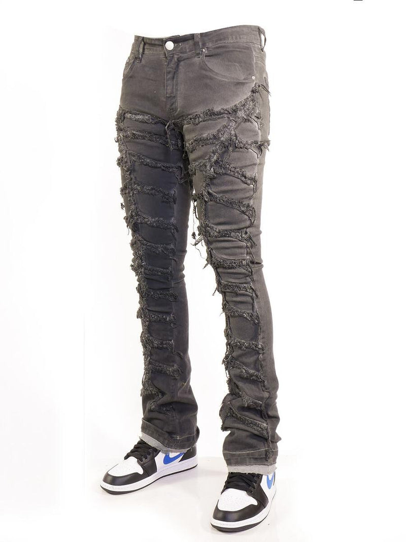 Kontrol Stacked Jeans (Dark Night) K22114 - Fresh N Fitted Inc